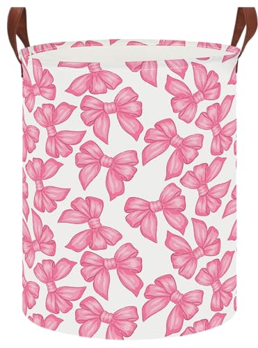NTAOHAMPER Laundry Hamper,Laundry Basket,Baby Nursery Hamper,Waterproof Storage Bin,Clothes Organizer Basket,Room Decor(Big Bowknot) - color: Big Bowknot
