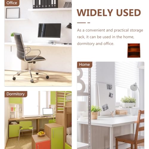 DOITOOL Desktop Organizer Rack Multi Layer Storage for Office Accessories Sturdy Wood Craft Sundries Holder Compact and Space Saving Design for Home and Office Use