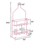 TreeLen Shower Caddy Pink, Large Shower Racks for Inside Shower, Pink Bathroom Organizer, Gift for Girlfriend - color: B-Pink