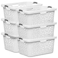EconoHome Laundry Basket - Large 2 Bushel Laundry Basket with Handles - Stackable Plastic Hamper for Dirty Clothes - Storage Bin & Organizer for Bathroom, Bedroom - White, 70.5L Capacity – Heavy Duty