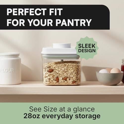 Bop Top Airtight Food Storage Containers with Lid Multi Pack | Kitchen Canister Sets | Air Tight Pantry Container | Pop Top Dry Food Storage Containers for Snacks, Sugar, Flour, Baking, Cereal, Pasta - color: Set of 5