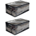 Hefty Storage Bags Extra Large Double Zipper Backpack, Heavy Duty Water Resistant Moving Totes with Shoulder Straps, Foldable Reusable Packing Organizers, 2 Pack (X-Large Black) - size: 22 Gal - Standard