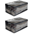 Hefty Storage Bags Extra Large Double Zipper Backpack, Heavy Duty Water Resistant Moving Totes with Shoulder Straps, Foldable Reusable Packing Organizers, 2 Pack (X-Large Black) - size: 22 Gal - Standard