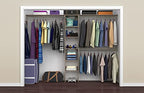 ClosetMaid 1951140 SuiteSymphony 16-Inch Closet Organizer with Shelves, Natural Gray - color: Natural Gray, style: Closet Organizer w/Shelves