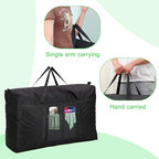 127L-34 Gallon Multipurpose Extra Large Storage Bags,Heavy Duty Moving Bags,Totes Moving Boxes Supplies for College,Christmas Tree Bag,Duffle Bags for Travel for Space Saving Moving Storage