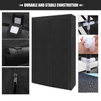 ERONE Shoe Rack Storage Organize, 28 Pairs Portable Double Row with Nonwoven Fabric Cover Shoe Shelf Cabinet for Closet