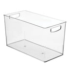 iDesign Plastic Storage Bin with Handles for Household Storage - Set of 4 - Clear - Made in USA - style: Pack of 4