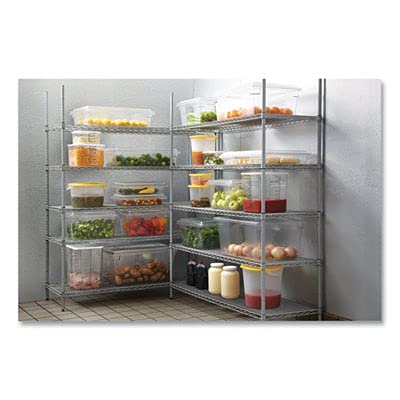 Rubbermaid Commercial Products Food Storage Box/Tote, 5 Gallon, Clear, for Restaurant/Kitchen/Cafeteria - color: Clear, size: 5 Gal, style: Container