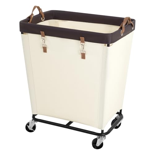 StorageWorks 210L Laundry Basket with Wheels, Extra Large Rolling Hampers for Clothing Organizer, Dirty Clothes Basket for Hotel, Home, Closet, Dorm, Beige - color: Beige, size: 210L