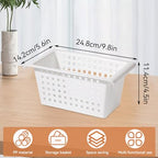 2 Pack Under Shelf Storage Basket Organizer,Hanging Storage Baskets,Hanging Basket for Closet Wardrobe Kitchen for Expandable Rod Under Sink Organizer