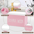 Tampon Holder and Feminine Products Organizer for Bathroom, Shark Week Storage, Dispenser, Farmhouse Container, Accessories Box for Girl Stuff