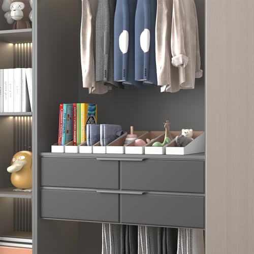 ZBEIVAN Cardboard Storage Bins Boxes 35 Packs 15x4x4.5 Inches, Easy Assembly Pantry Organizer Bins for Shelf, White - color: White, size: 15x4x4.5 inch