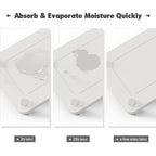 Kitchen Sink Caddy Water Absorbing Stone Tray For Sink, Diatomite Bathroom Countertop Tray Organizer, Faucet Stone Drying Mat Coaster Soap Dish Sponge Dispenser Holder (White) - color: White