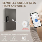 WeHere 72-Key Smart Key Lock Box Wall Mount – Commercial Key Cabinet with App, Keypad, Bluetooth & WiFi Unlock (Sold Separately), Access Log Tracking, Key Management for School, Property, Office - size: 72 keys(smart)