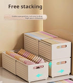 Adjustable Expandable Storage Box, Plastic Organizer and Storage Bins, Drawer Divider, Suitable for Kitchen,Refrigerator, Wardrobes, Bathroom, Office