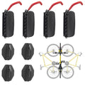 Swivel Bike Wall Mount, Bike Hangers for Garage, Space-Saving Bike Storage, Sturdy Bicycle Rack Can Holds Up to 77 lbs, Easy Install, 4 Pack - size: 4 Pack