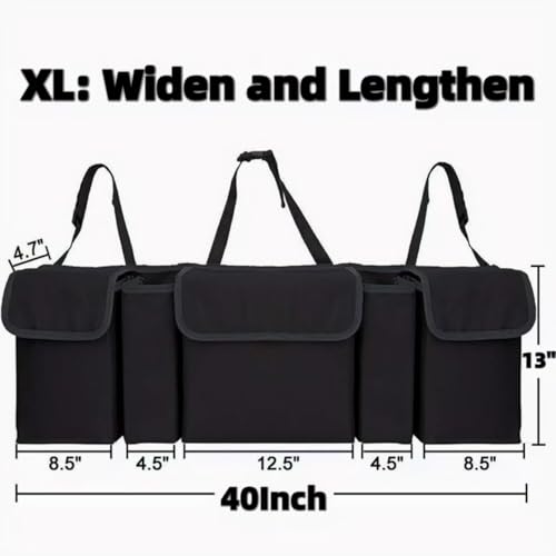 AOPHY Car Organizers and Storage, Backseat Hanging Organizer with 5 Pockets, Waterproof Collapsible Large Capacity Organization Bag, Interior Accessories Trunk Organizer for Car, SUV, Truck, MPV - color: Car Trunk Organizer 5Bag