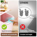 CEROELDA 3 Pack Bathroom Trash Can with Lid, 10L/2.6 Gal Small Garbage Can with Press Top Lid, Slim Plastic Waste Basket for Toilet, Office, Bedroom (Pink) - color: 3 Pack-Pink