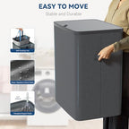 Dual Section 90 liter/23.8 gallon Laundry Hamper Separation Basket with lid, 2 Removable Washing Bags with Handles,Large Laundry Sorter for Easy Clothes Separation - Dark Gray - size: 2 Section,Dark Gray