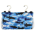 Bedside Caddy Hanging Bunk Bed Caddy Bed Organizer Hanging Pocket with 2 Hooks Bedside Storage Organizer Pocket Bag Holder Marine Bright Sky Blue Shark - color: Marine Bright Sky Blue Shark