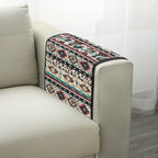 Aztec Tribal Geometry Leopard Print Couch Arm Cover Recliner Arm Rest Covers Washable Sofa Armchair Protector for Pet Dog Cats Easy to Install - color: Aztec Tribal Geometry Leopard