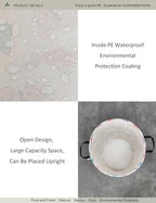 Round Waterproof Laundry Basket,Foldable Storage Basket,Laundry Hampers With Handle,Gift Basket,Suitable for Children's Room and Toy Storage (Butterfly) - color: Butterfly