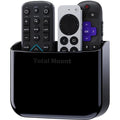 TotalMount Hole-Free Remote Holder – Eliminates Need to Drill Holes in Your Wall (for 2 or 3 Remote Controls – Black – Quantity 1) - color: Black