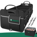 112L Large Capacity Car Trunk Organizer with 20L Insulated Fresh-Keeping Bag, Heavy-Duty 600D Waterproof Oxford Collapsible Storage for SUV, Sedan, Truck, 2 Securing Hooks & Reflective Strips - size: 112l (With Insulated Cooler)
