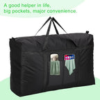 127L-34 Gallon Multipurpose Extra Large Storage Bags,Heavy Duty Moving Bags,Totes Moving Boxes Supplies for College,Christmas Tree Bag,Duffle Bags for Travel for Space Saving Moving Storage