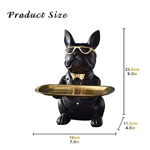 Key Bowl Key Tray Organizer Entryway Table, Coffee Table Decor Home Decoration Key Jewelry Organizer Tray, Dog Key Phone Coin Change Watches and Candy Entryway Tray (Color : Blue A) - color: Blue a