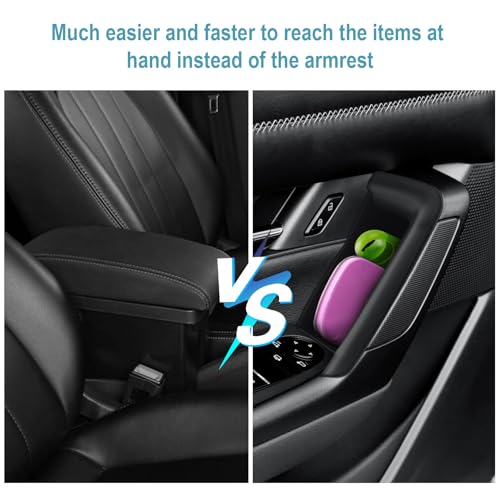 CDEFG 4Pcs for 2025 2026 Mazda CX-50 Center Console Organizer Tray Door Handle Pockets Trash Can Storage Box for 2023 2024 2025 2026 Mazda CX-50 Accessories 4-Doors Trash Bin Storage Case TPE Material - color: for CX50 4 Doors