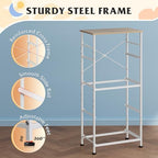 WLIVE Dresser with 4 Drawers, Storage Tower, Organizer Unit, Fabric Dresser for Bedroom, Hallway, Entryway, Closets, Sturdy Steel Frame, Wood Top, Easy Pull Handle, Cream White - color: Cream White
