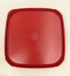 Tupperware Modular Mates Square Replacement Lids Seal Lid 1623 Red 7" x 7"