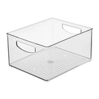 iDesign Stackable Storage Bin - Organize Pantry, Fridge, or Freezer, Set of 4, Clear, Made in USA - style: Pack of 4