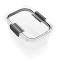 Rubbermaid Brilliance Food Storage Container, Medium Deep, 4.7 Cup, Clear 2024349 - size: 4.7 Cup