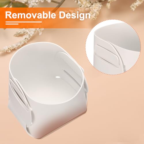 uxcell Valet Tray Organizer, PU Leather Desktop Storage Organizer Box Tray Entryway Table Bedside Nightstand Catchall Vanity Tray for Jewelry Key Coin Watch Wallet (White) - color: White