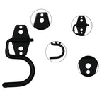 2 Pack Broom Holder Wall Mount Heavy Duty Mop Hanger with Screws Anchors Stand-Alone Hook Handle Grabber Gripper Organizer for Garage Storage Cleaning Tools Mops Garden Hammer Shovel