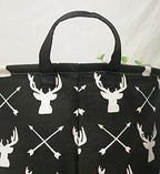 KUNRO Kids Laundry Hamper Clothes Gift Basket Storage Laundry Baskets Organizer Bin with Handles for Nursery Room (Deer) - color: Deer