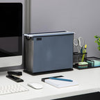 Mind Reader Vertical File Storage, Desktop Organizer, Hanging Files, Office, Metal Mesh, 12.25" L x 5.5" W x 10" H, Black (Pack of 6) - size: 12.25 x 5.5 x 10 (Pack of 6)
