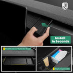 YHTAUTO Behind Screen Storage Tray for Tesla Model Y Juniper 2025 2026 (Premium & Performance), Tesla Model 3 Highland 2024 2025 2026, Screen Storage Box Non-Slip Sunglass Holder Interior Accessories - style: 1PC Screen Storage Tray