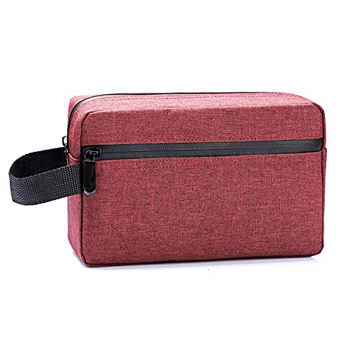Etercycle Toiletry Bag for Men, Portable Travel Toiletry Organizer Bag,Shaving Bag for Toiletries Accessories (Wine red) - color: Wine red