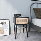 COZAYH Fully-Assembled Modern Farmhouse Clean-Lined Nightstand, End Table with 1 Drawer, Black - color: Black, style: 1 Drawer/1 pack