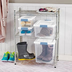 Sterilite 12-Pack Latching Box, Under Bed Storage Bins with Lids, Clear Plastic, 6 Quart - Heavy-Duty Organizing Containers for Closet, Bathroom, and Office - size: 6 Quart, style: 12 Pack