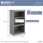 ClosetMaid Modular Storage Shelf Unit with 3-Shelves, Taupe - color: Taupe