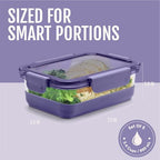 Ello Duraglass Refresh 3.4 Cup Meal Prep Sets 10Pc, 5 Pack Set- Glass Food Storage Container with Silicone Boot and Airtight BPA-Free Plastic Lids, Dishwasher, Microwave and Freezer Safe,Everest - color: Everest, size: 3.4 Cup