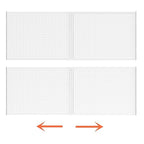 Slideep Adjustable Closet Storage Shelves with Seamless Sticker, Metal Expandable Wardrobe Shelves Organizer System for School Locker, Under Sink and Bathroom White (Large, 2Pack) - size: 11.8"D x 17"W