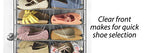 Whitmor Over The Door Shoe Shelves - 26 Sections - Crosshatch Gray - size: 26 Pocket Crosshatch Gray