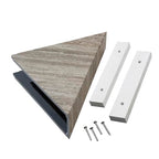 Palisade Vinyl Waterproof Corner Shower Shelf in Grecian Earth - color: Grecian Earth