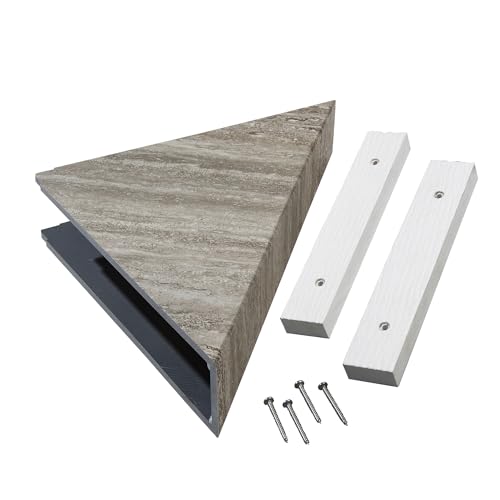 Palisade Vinyl Waterproof Corner Shower Shelf in Grecian Earth - color: Grecian Earth