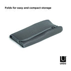 Umbra Udry Dish Rack and Microfiber Drying Mat – Space-Saving Design Folds Up for Easy Storage, Mini Rack, Gray - color: Gray, style: Mini Rack